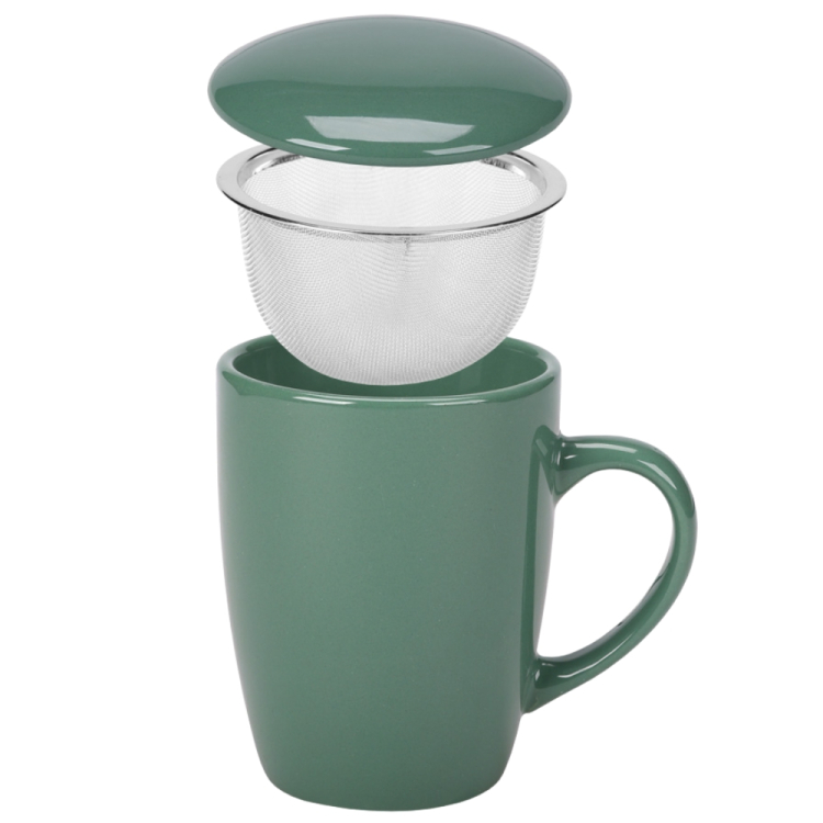 Kubek KOLOR 330ml z zaparzaczem GREEN RAVI